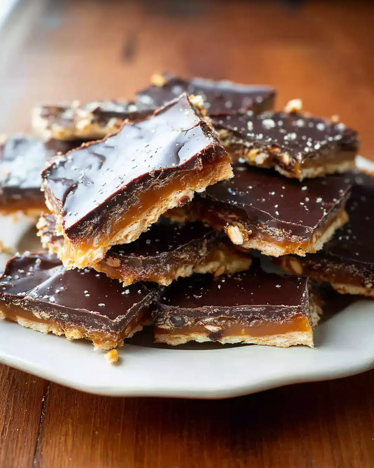 Christmas Crack recipe – Cracker Candy with Toffee and Chocolate