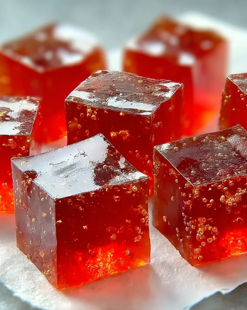Set of bariatric gelatin jello arranged neatly on a white surface, ideal for sugar-free dessert.