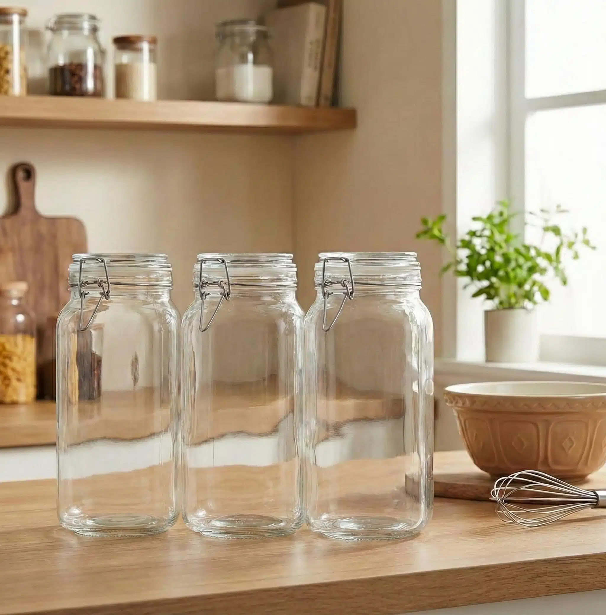 Airtight Glass Storage Jars