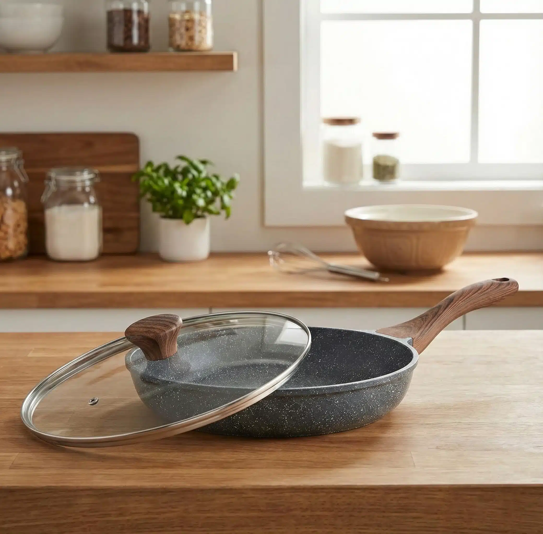 Nonstick Frying Pan with Lid