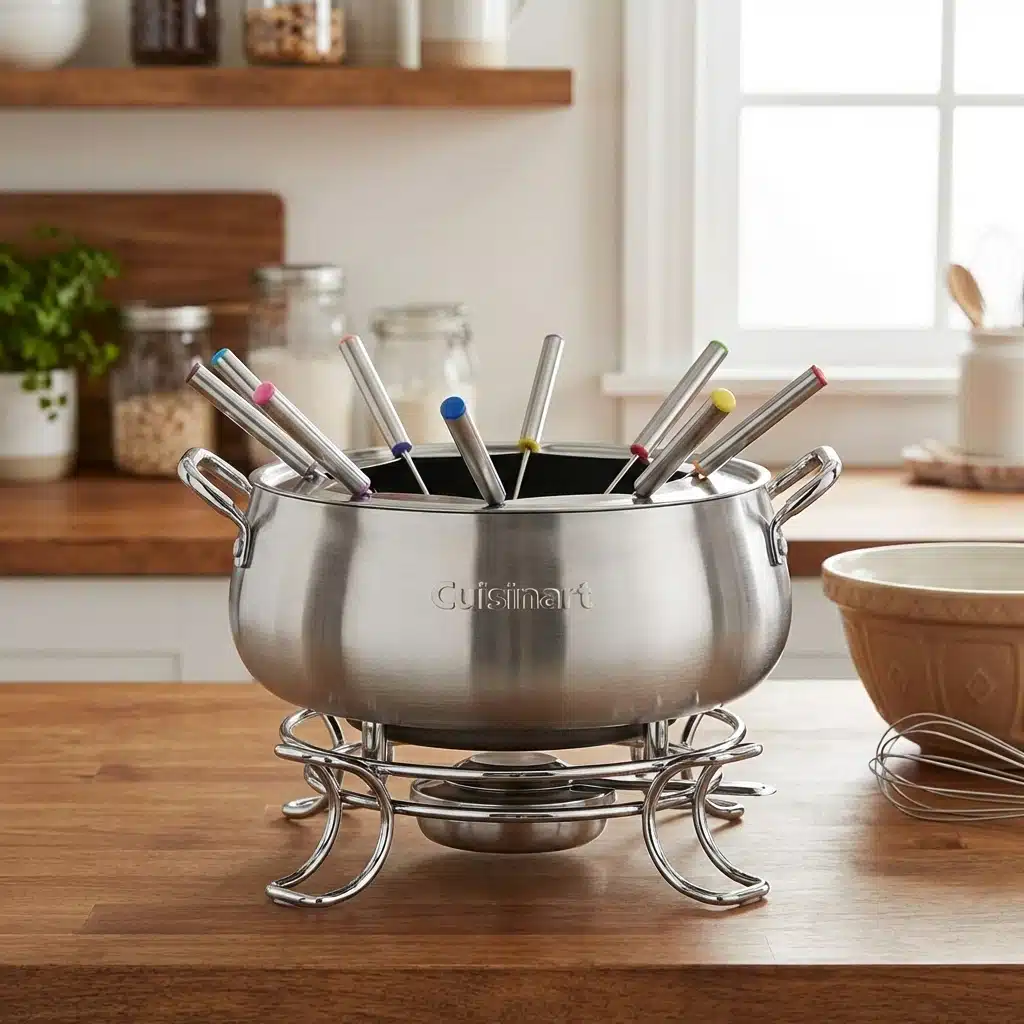 Stainless Steel Electric Fondue Pot Set